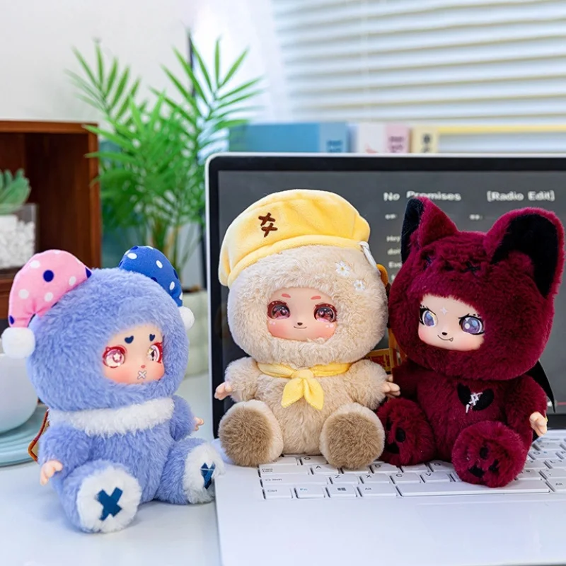 Nieuwe schattige dierenserie knuffel sleutel cartoon anime meisje rugzak schattige hanger jongen auto decoratie hanger kerst verjaardagscadeau