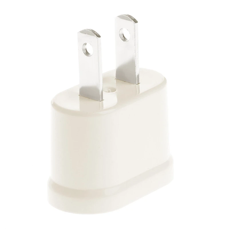 Adaptor Perjalanan Amerika AS 2 Pin Konverter Adaptor Daya Steker UE AS Eropa Pengisi Daya Konverter Soket Listrik