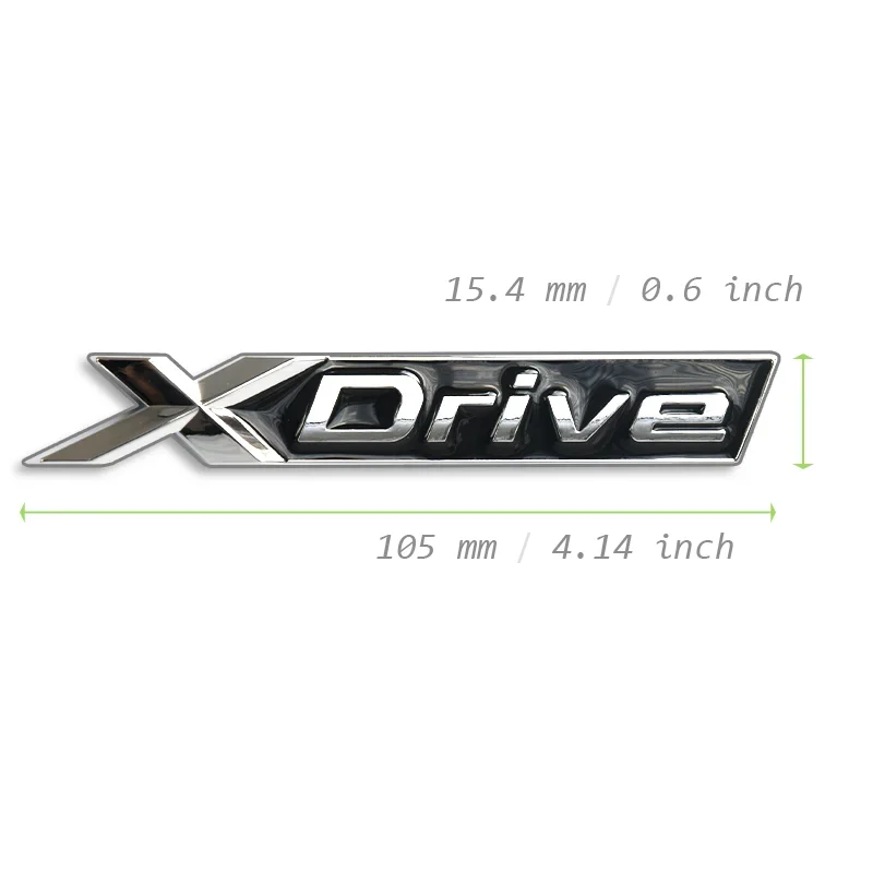 OEM style BMW X Drive fender truck Emblem rear Badge car Sticker auto logo for BMW 1 2 3 4 5 6 XDRIVE