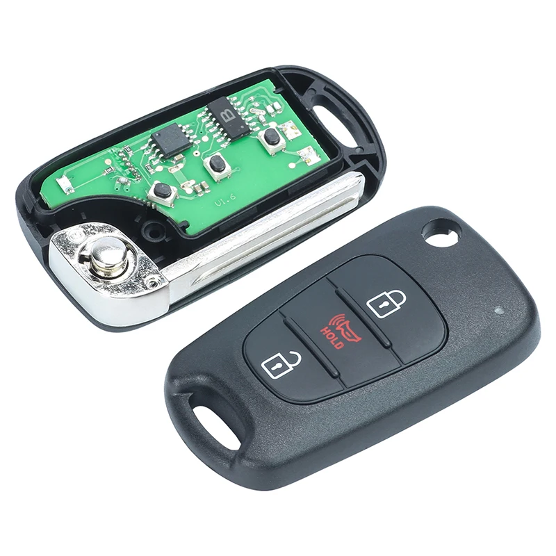 KEYECU Virar Chave Do Carro De Controle Remoto Com 3 Botões 315MHz Chip ID46 para Kia Sportage 2009 2010 2011 2012 2013 Fob Nyoseksam11atx