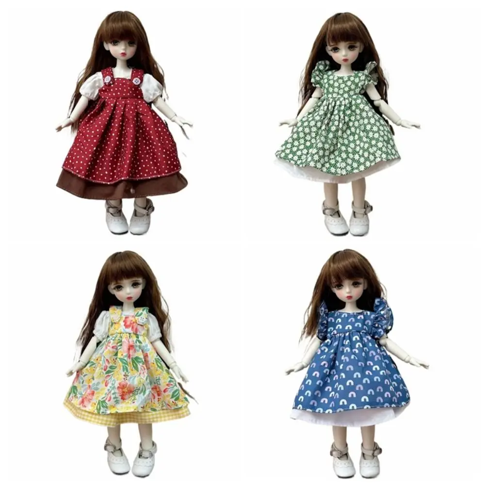 

Casual Wears Doll Elegant Dresses Humanoid Doll Party Clothes 30cm Doll Clothes Dress Up Cotton Cloth Doll Princess Skirt