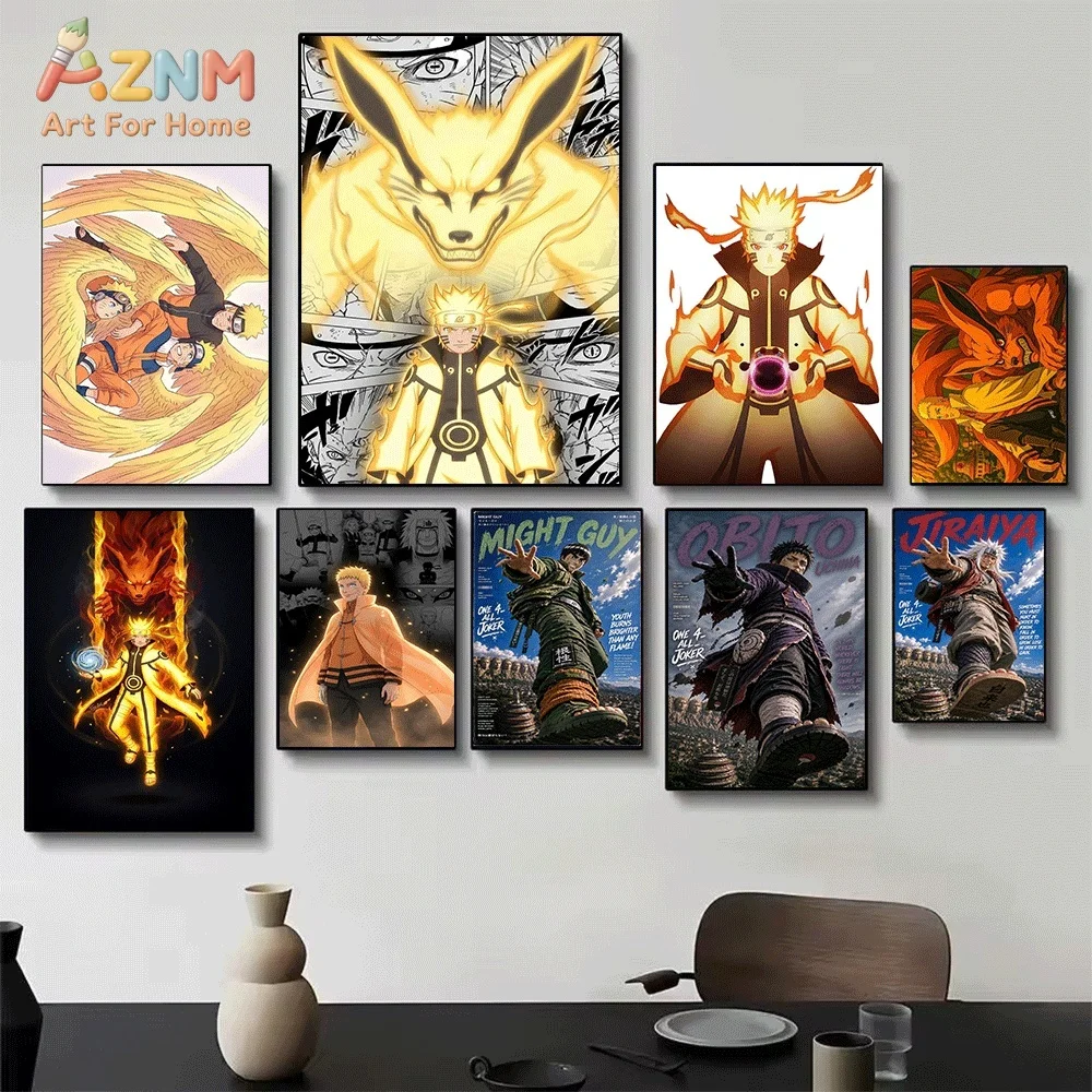 Naruto Anime Naruto Kurama Nin - Watercolor Poster Print ulasan dan harga