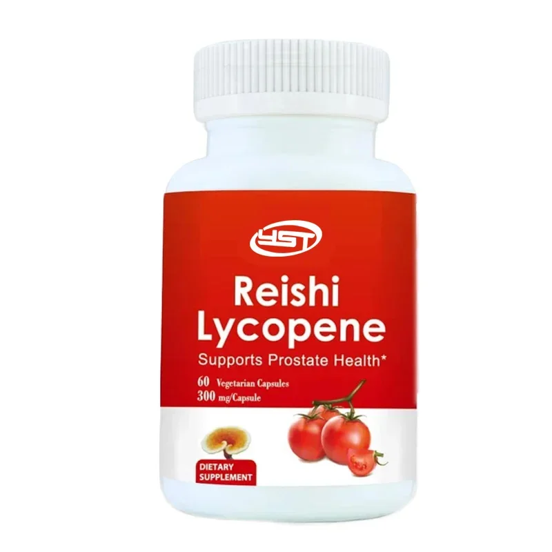 60 Capsules Lycopene Supplement Extract Capsule Containing 200mg Ganoderma Lucidum Mushroom for Cellular Macula,