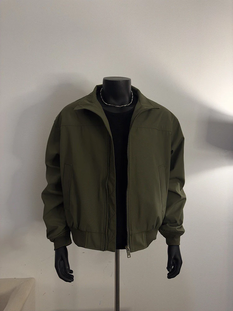 

Мужская демисезонная куртка в американском стиле, устойчивая к износу, для работы и активного отдыха, с усиленными плечами, в стиле бейсбольной формы.