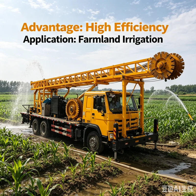 Premium Truck Mounted Rotary Table Water Well Drilling Rig Optimized For Fast Agriculture Borehole Drilling Machinery