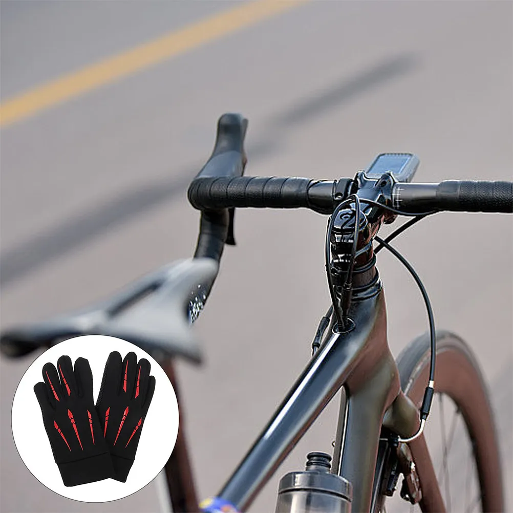 

2Pairs Full Finger Motorcycle Gloves Insulated Windproof Touchscreen Gloves for Winter Riding Cold Weather Outdoor Activities