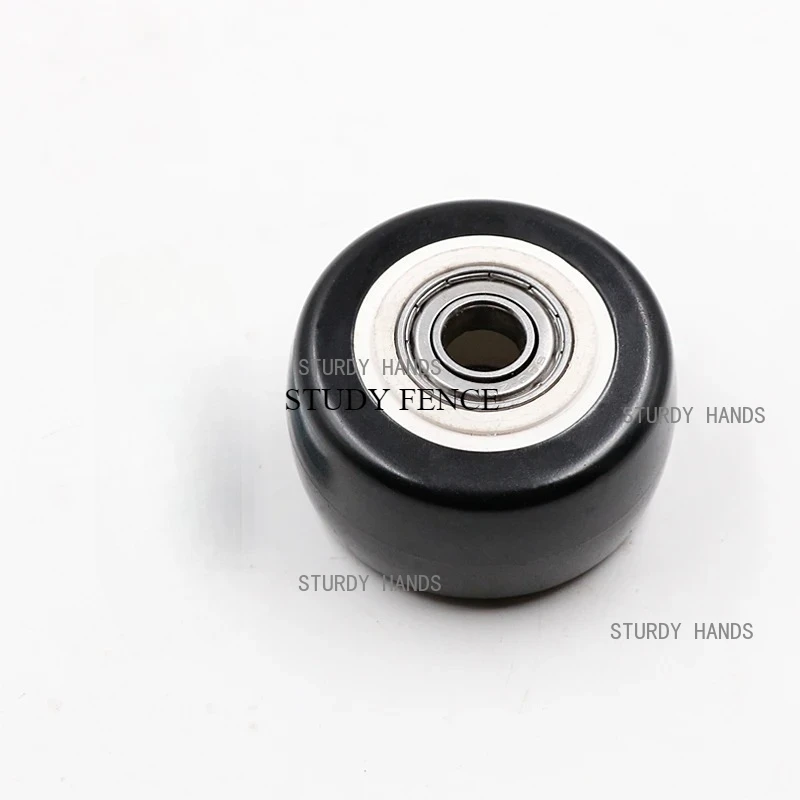 4pcs 1.5/2/2.5inch Polyurethane Wheel Single Wheel Black Swivel Castor Wheels Trolley Furniture Caster Rubber Replace Rollers