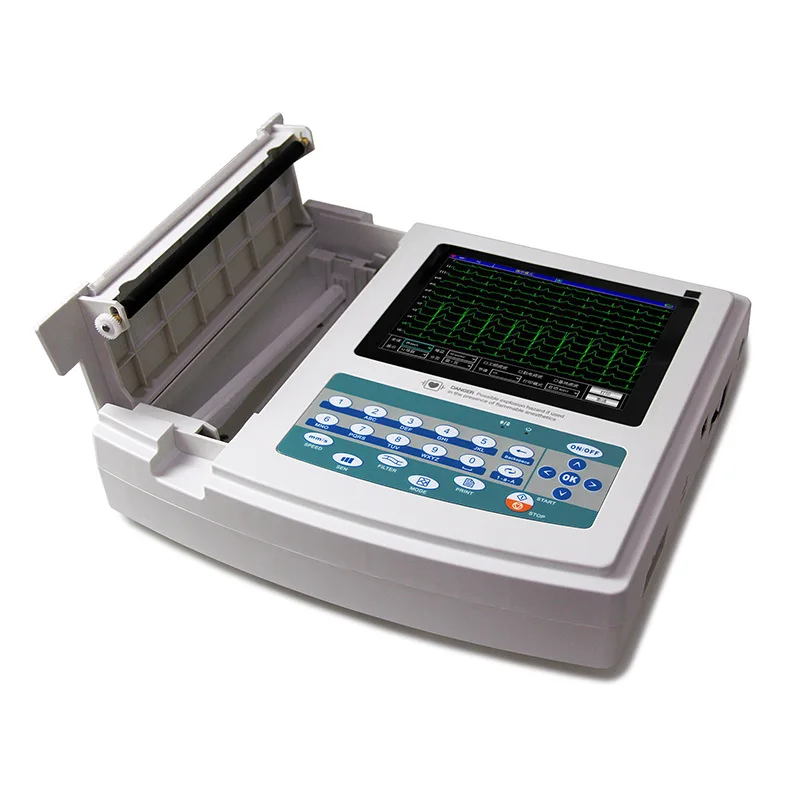 2026 New.1200G 12 Channel 12 Lead . Machine Portable Dynamic. Heart Rate Detector Electrocardiograma Machine