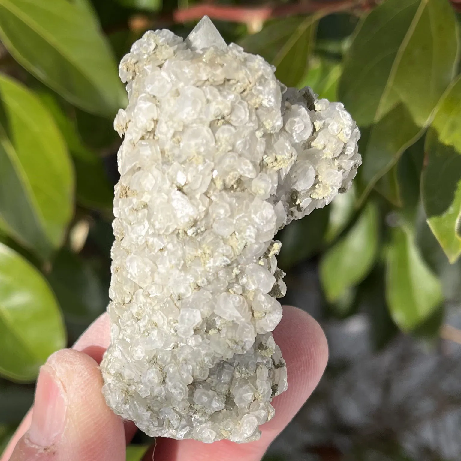 Natural crystal column and calcite symbiotic crystal cluster specimen Feng Shui energy healing stone