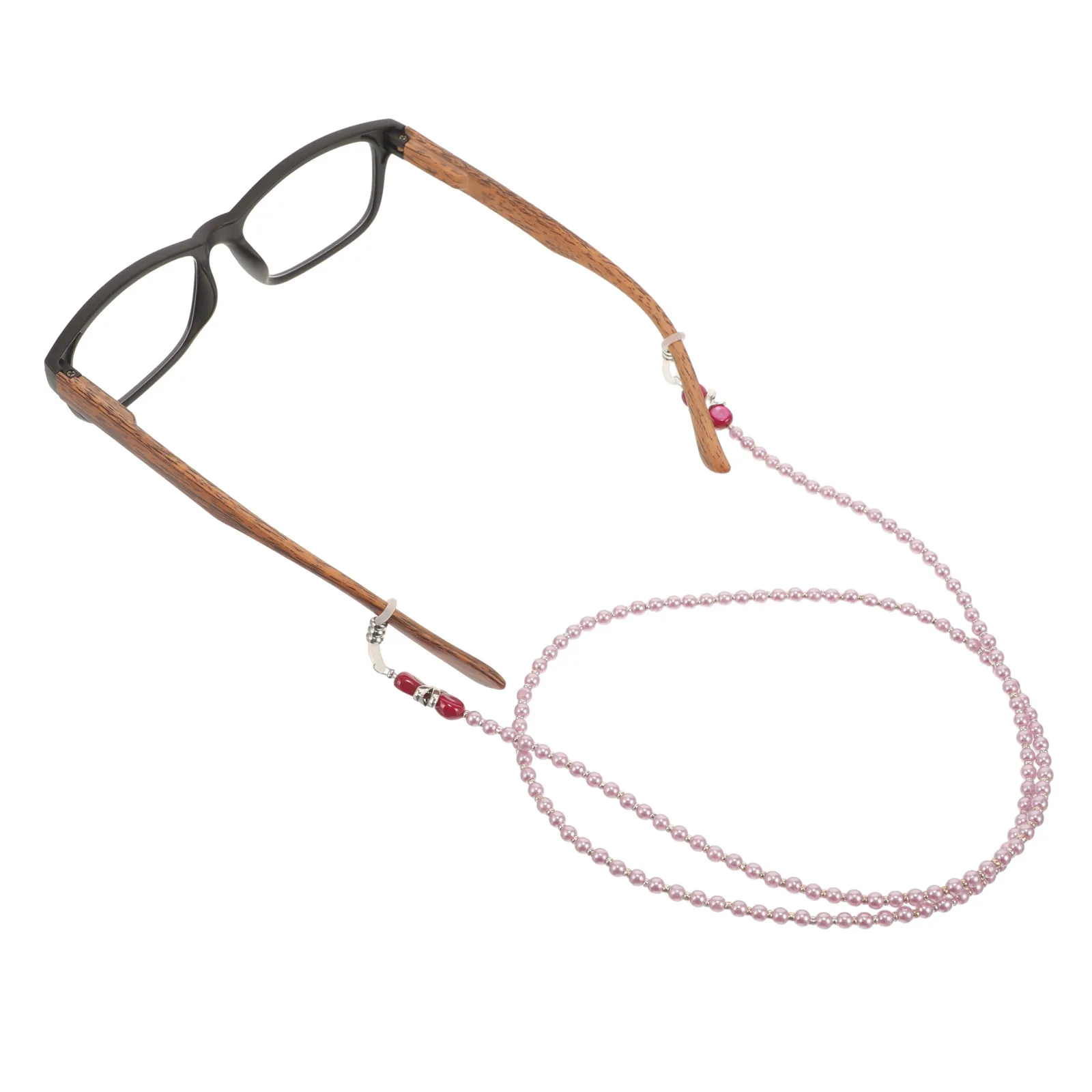 

Chain Glasses Women'S Eyeglass Chains For Women Chains for Women Violet Pearls Travel Beaded Glasses Strap Lanyard Accessories