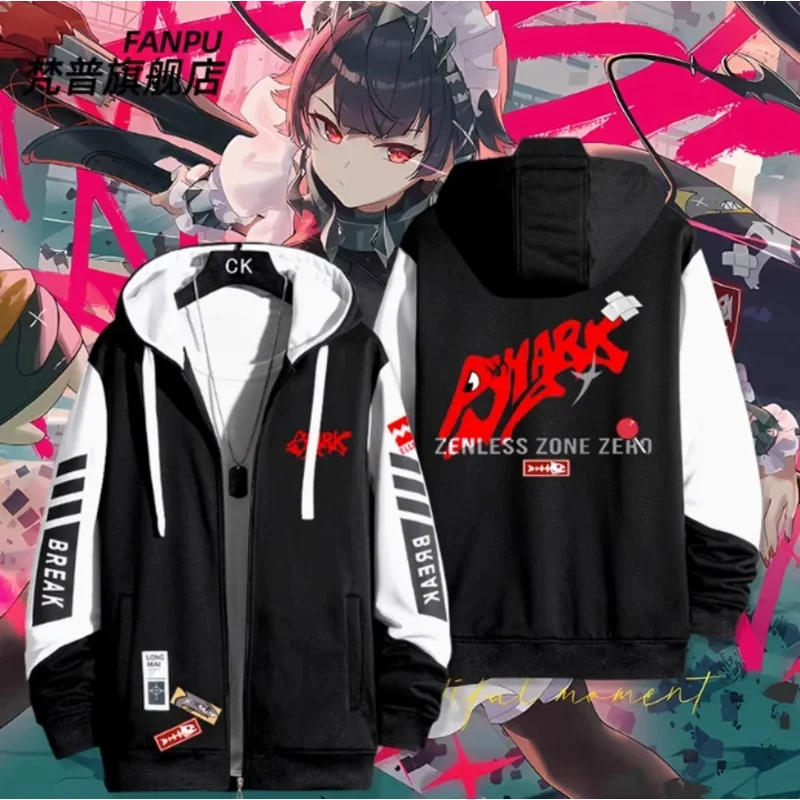 

Anime Zenless Zone Zero Ellen Joe Hooded Hoodie Cosplay Autumn Winter Men Women Coat Loose Jacket Tops