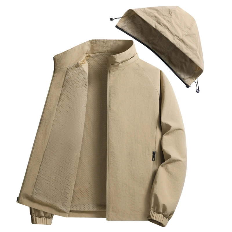 

Men's Hooded Workwear Jackets Male Suit Coat Thick Padded Men Clothing Outwear Business Casual Jacket Autumn Winter Solid Color