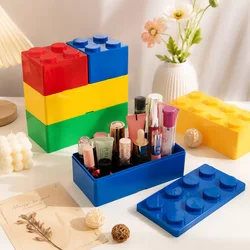 Building Blocks Storage Box Desktop Makeup Cosmetic Box Space Saving Office Storage Box for Jewelry Sundries Pen
