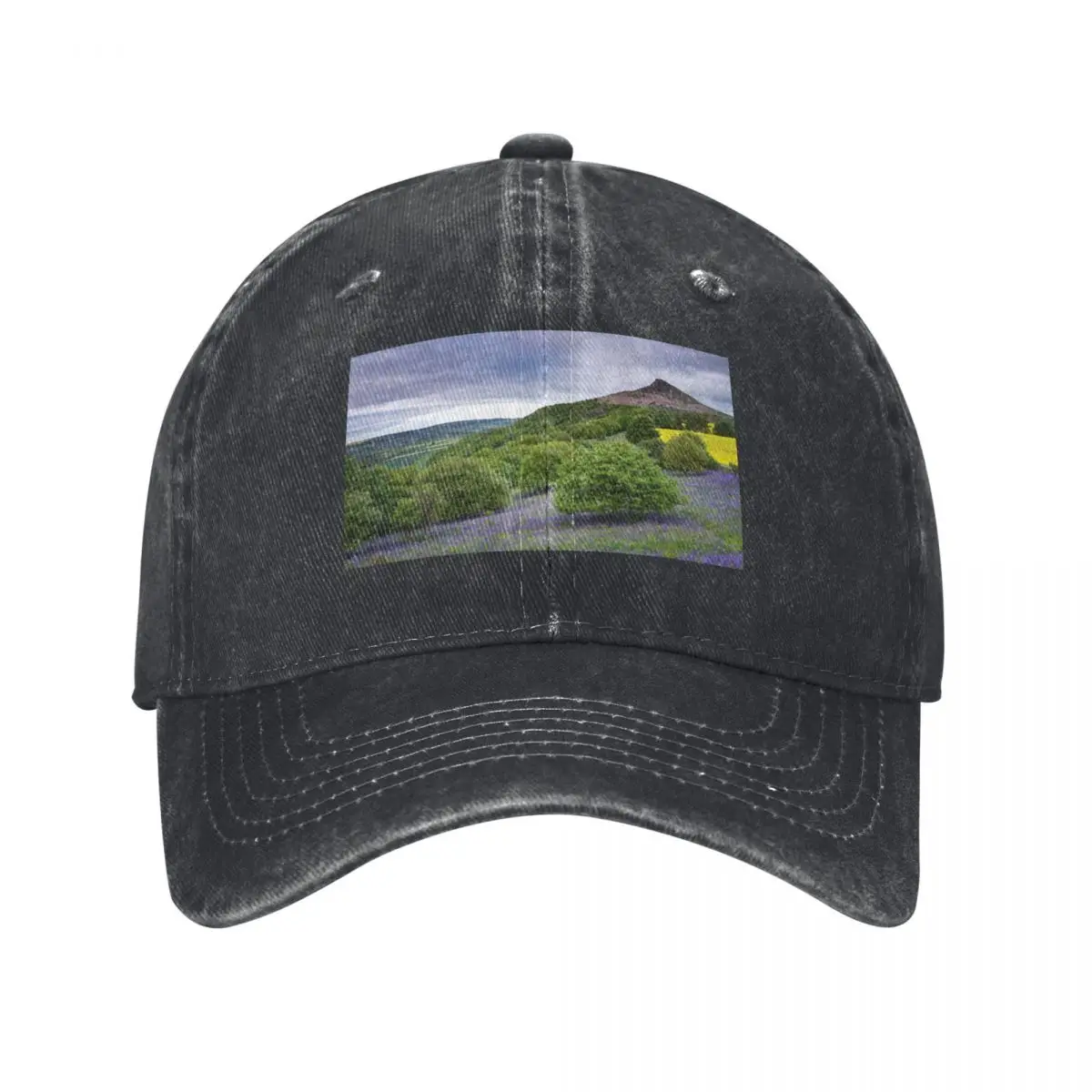 Bluebells at Roseberry Topping Baseball Cap Anime Hat Hat Baseball Cap Custom Cap Women Caps Men's