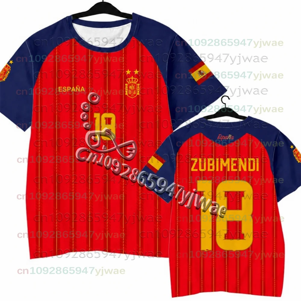 2026 Spanisches Yamal-Fans Gedenk-Edition Fußballtrikot Schnelltrocknendes Kurzarm-T-Shirt für Männer, Frauen, Familie und Kinder 3D – Detail 6