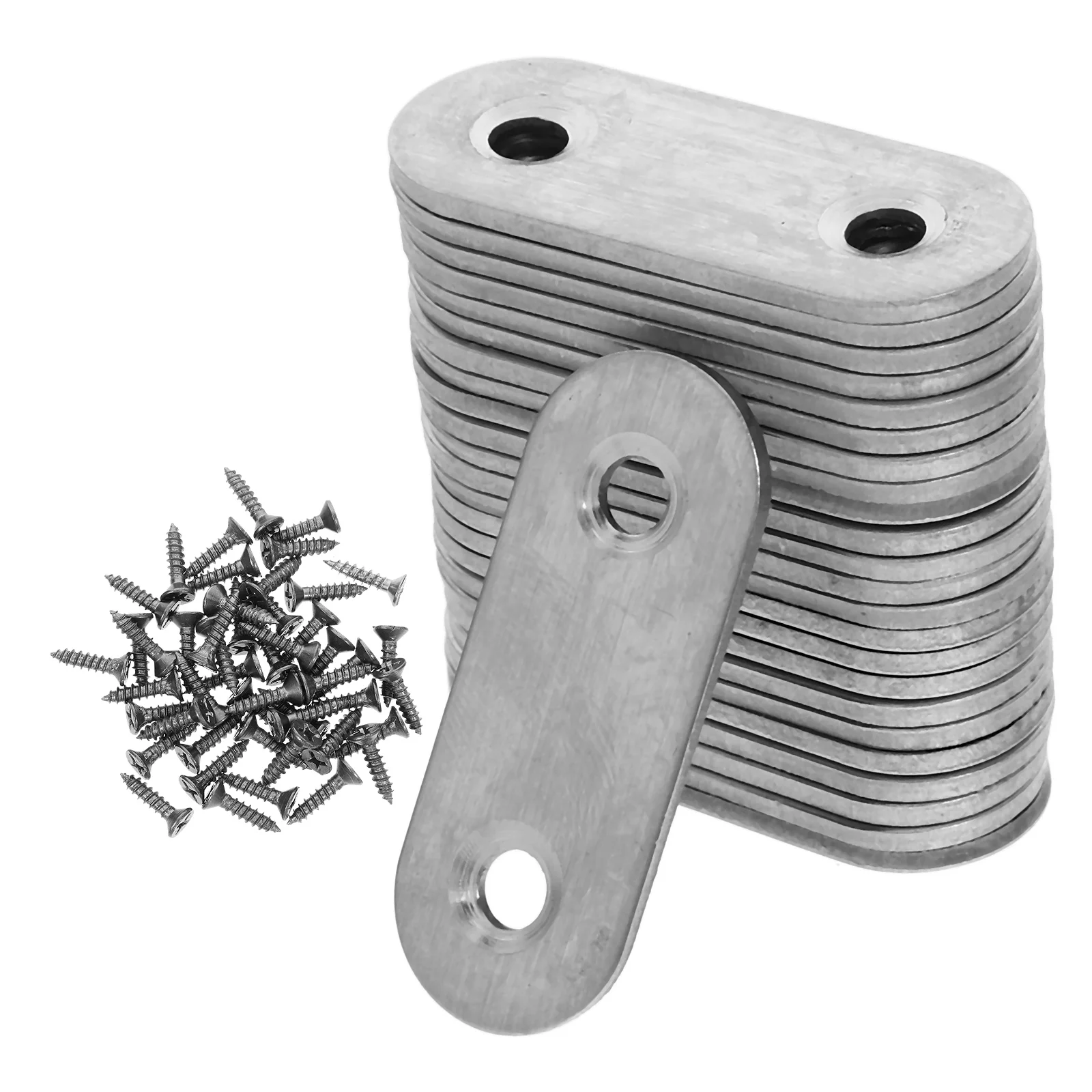 

24pcs Stainless Steel Corner Brackets Heavy Duty Right Angle Plates Furniture Accessories Connecting Brackets Stable