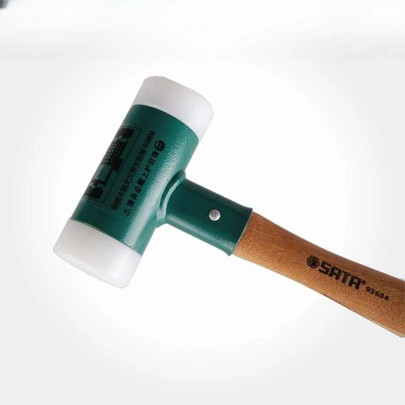 

Wooden Handle Non-rebound Rubber Hammer Installation Nylon Rubber Hammer 92601