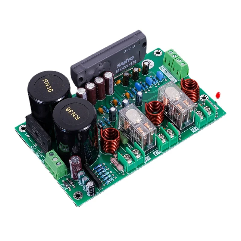 

HIFI Sanyo Thick Film STK433-270 Subwoofer Power Amplifier Board 60W*3 Audio Amplifier Moudle AC Dual 28V-35V