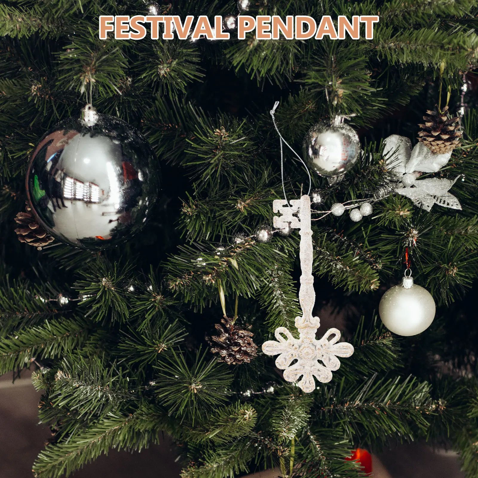 

6Pcs Christmas Tree Decorations Shatterproof Pinecone Ornaments Vintage Style Holiday Hanging Baubles Festive Home Decor