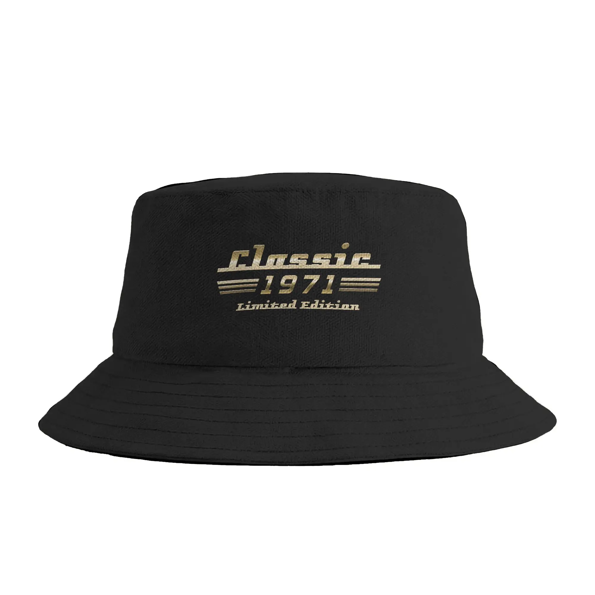 Classic 1971 Limited Edition Bucket Hat  Outdoor Fisherman Caps Soft Fold Vacation Visor Hats For Couple Retro Graphic Cap