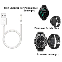 4pin magnetic charger cable for Rogbid Brave 4G LTE Smart Watch panda plus pro brave pro s watch chargers for s08 smartwatch