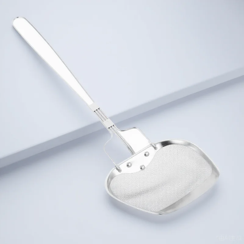 

Stainless Steel Filter Spoon Oil Strainer Fine Mesh Colander Ladle Skimmer Pasta Drainer Hand Strainer Slotted Spoon Kitchen