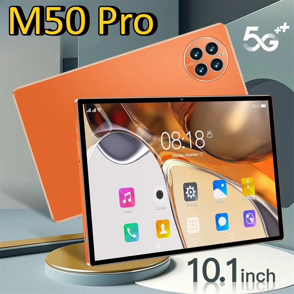 

Горячая новинка Pad M50 Pro, глобальная версия, 10,1-дюймовый планшет, оригинальный Android 12, планшет с GPS, двумя SIM-картами, 12000 мАч, детский планшетный ПК