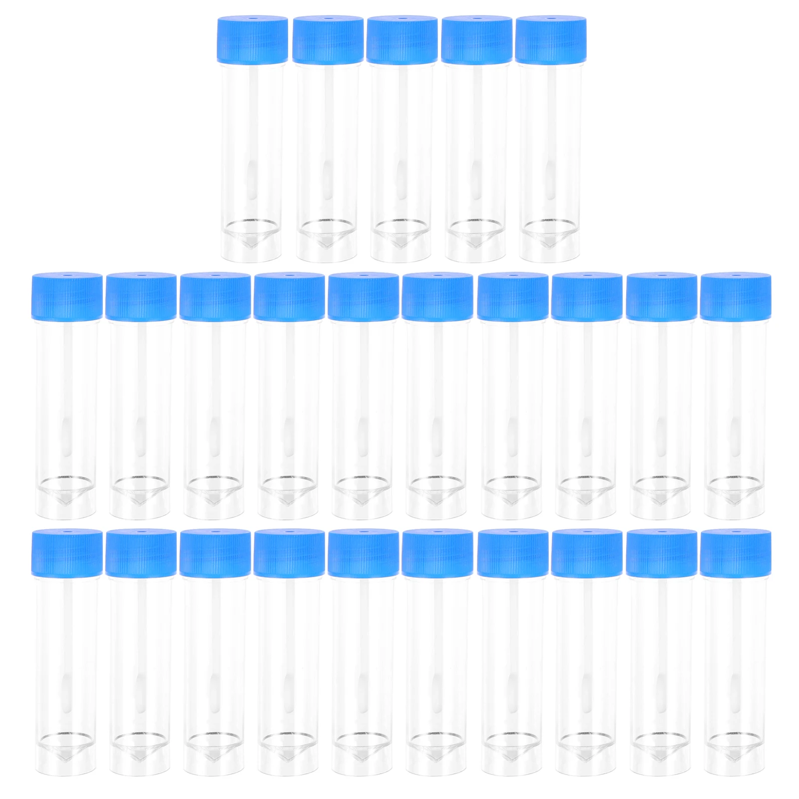 25pcs Specimen 25ml Sample Specimen Medical Urine Fecal Container Leak Proof Laboratory Test Tool