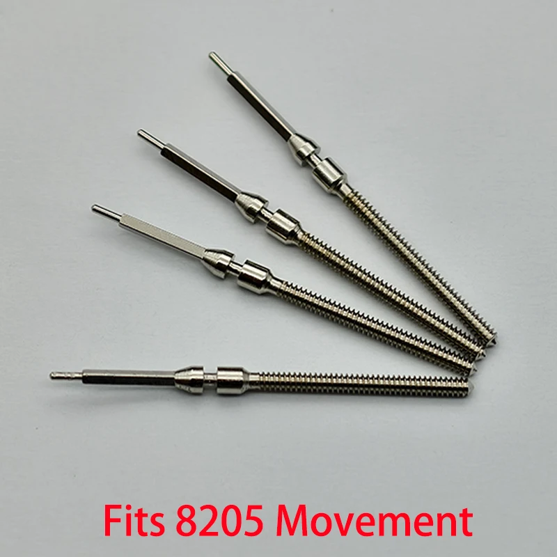 2pcs/4pcs Suku Cadang Batang Mahkota Jam Tangan Kit Batang Mahkota Baja Cocok Untuk Gerakan Mekanis Otomatis 8205 Suku Cadang Batang Jam Tangan