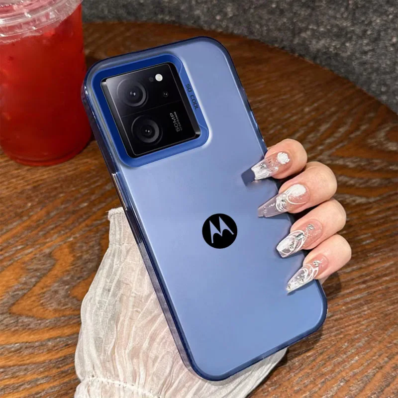Luxur Laser Phone Case For Motorola Moto E32 E22 E22i E13 E20 E30 E40 E14 E7 Plus Cases Hard Anti-drop Matte Cover