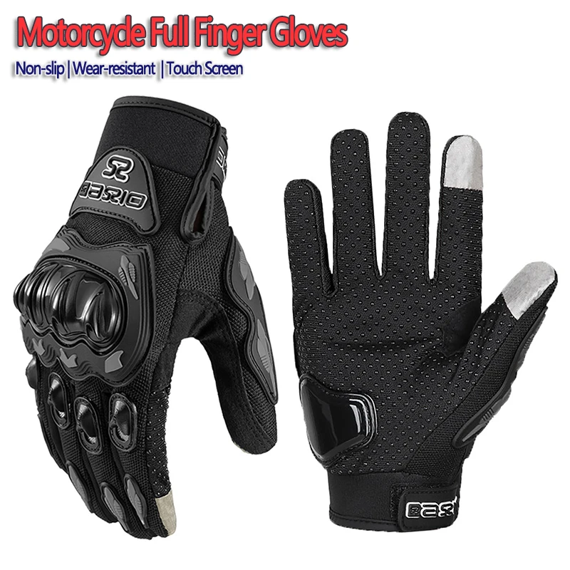

Breathable Non-slip Wear-resistant Full Finger Motorcycle Gloves Motocross Racing Touch Screen Gloves Riding equipment For Adult