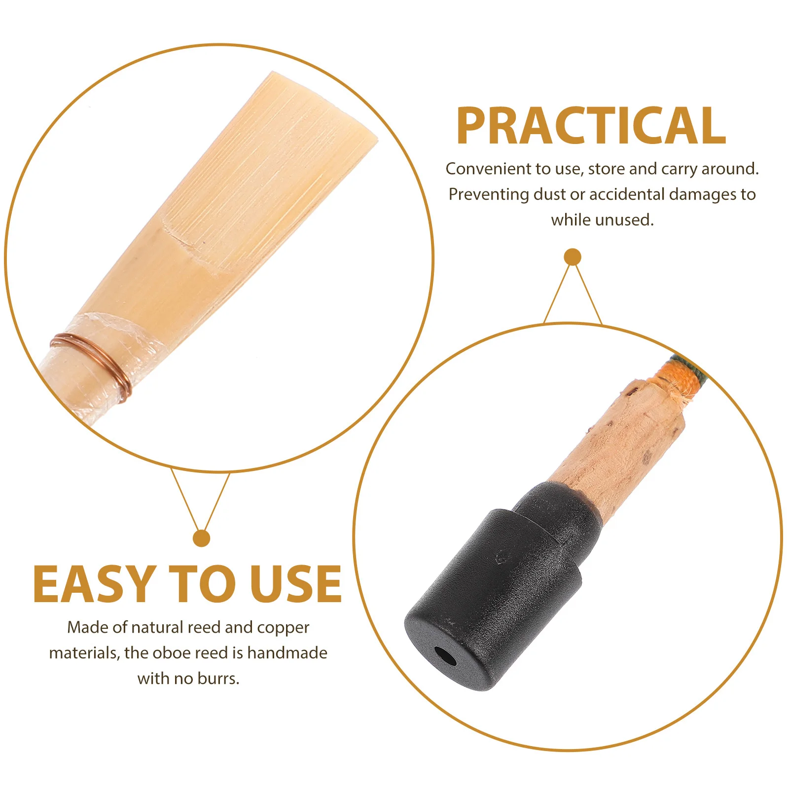 

Reed Handmade Natural Reed For Professional Oboe Player Replacement Compact Instrument Accessory Practical Oboe