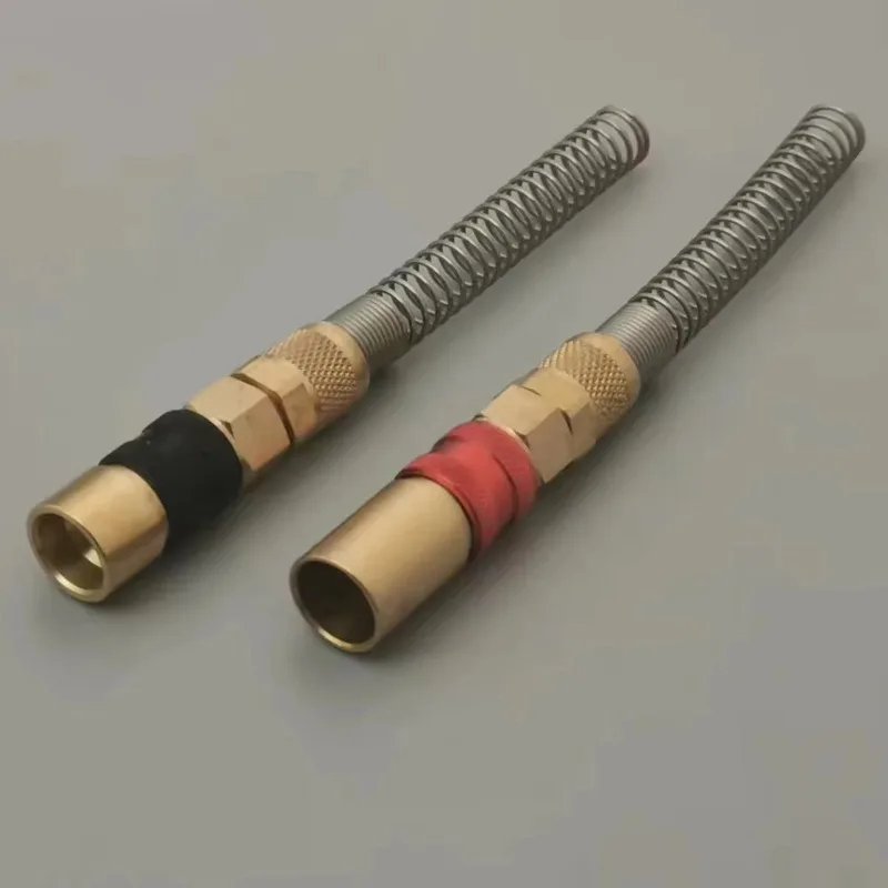 Tpaitlss Quick Release Coupling Red Black Conveying Supplementary Air Hose 8/6 Mm Connection  IG02 Injector