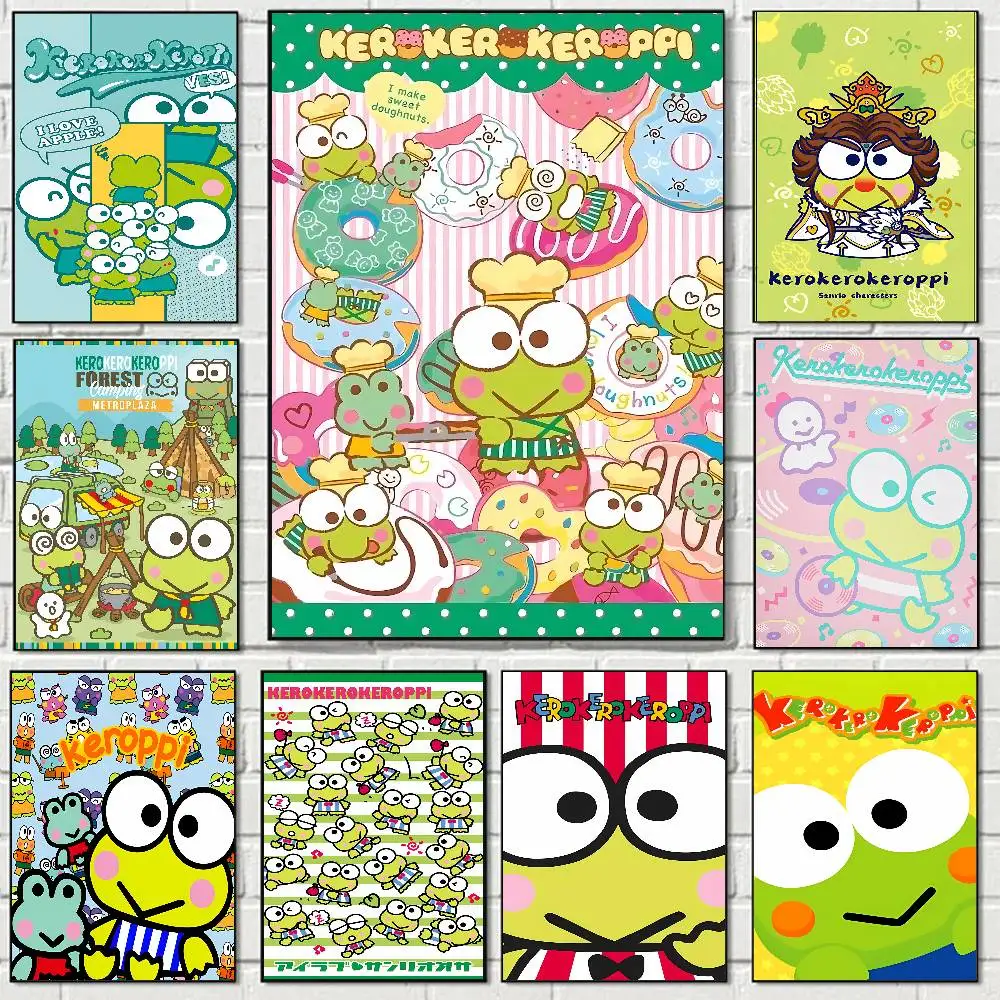 Cute K-Kero K-Kero K-Keroppi Poster Print A5 A4 A3 A2 Wall Art Decor For Room Office Gift For Fans