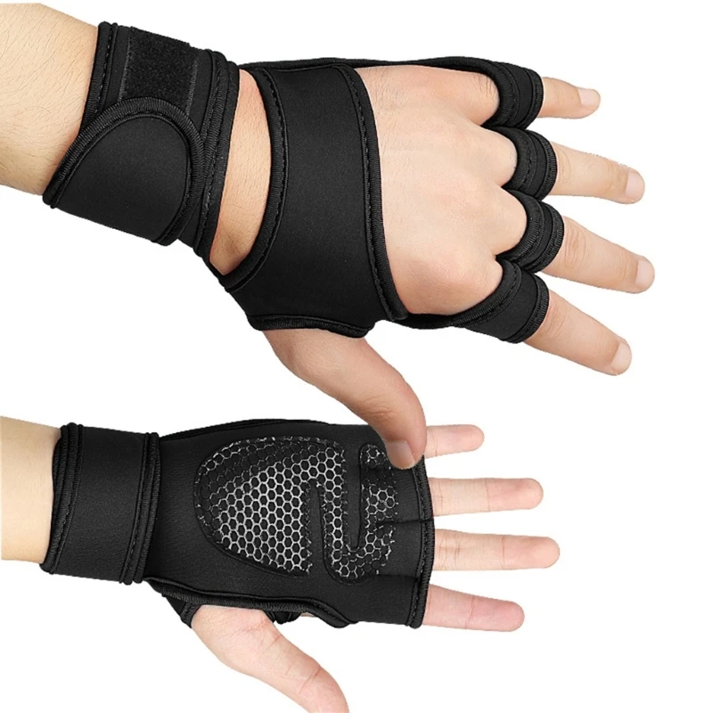 Deadlifting Gloves with Wrist Support for Weightlifting, Pull up, Liftup