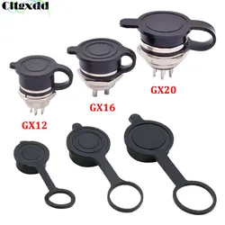 Cltgxdd 1pcs GX12 GX16 GX20 Aviation Circular Plug Socket Waterproof Dust Cap Welding Cable Connectors Rubber Protective Cover