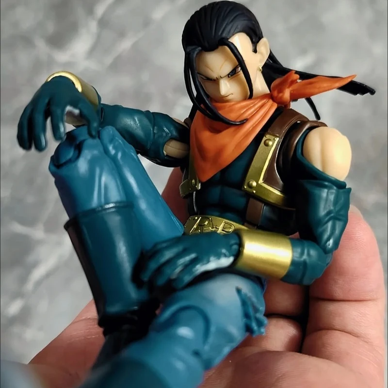 

Movable Figure Bandai Banpresto PB SHF Dragon Ball GT Android SUPER 17 Peripheral Ornaments Pixiv Trendy Play Model Anime Gift