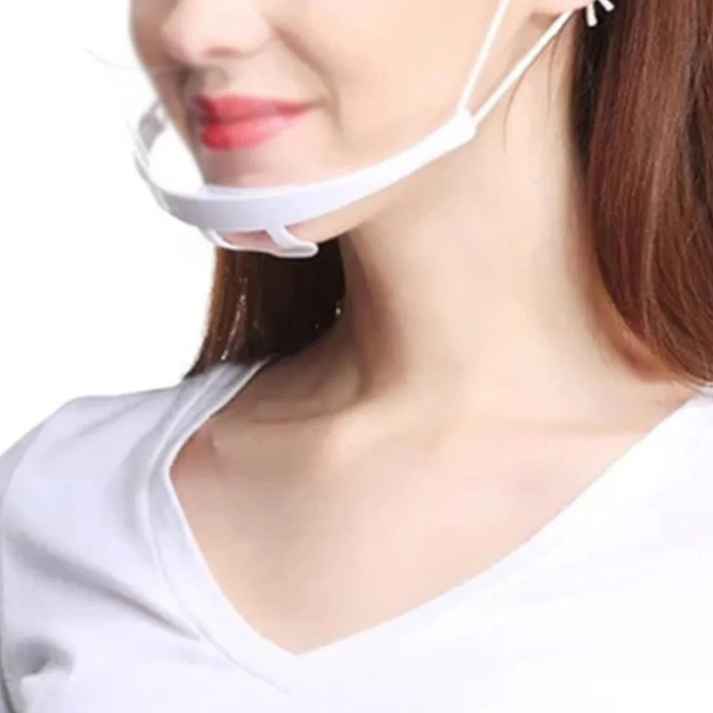 10 pz maschera trasparente tatuaggio plastica usa e getta antiappannamento trasparente bocca-muffola maschera tatuaggi strumento ausiliario forniture per tatuaggi