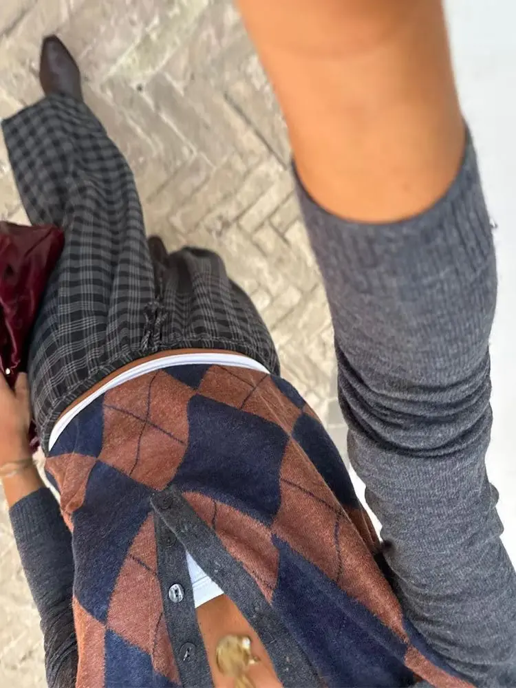 HH Nieuwe Herfst Dames Trui Turn-down Kraag Gebreide Trui Lange Mouw Top Knop Ontwerp Zacht Gebreid Mode Veelzijdig