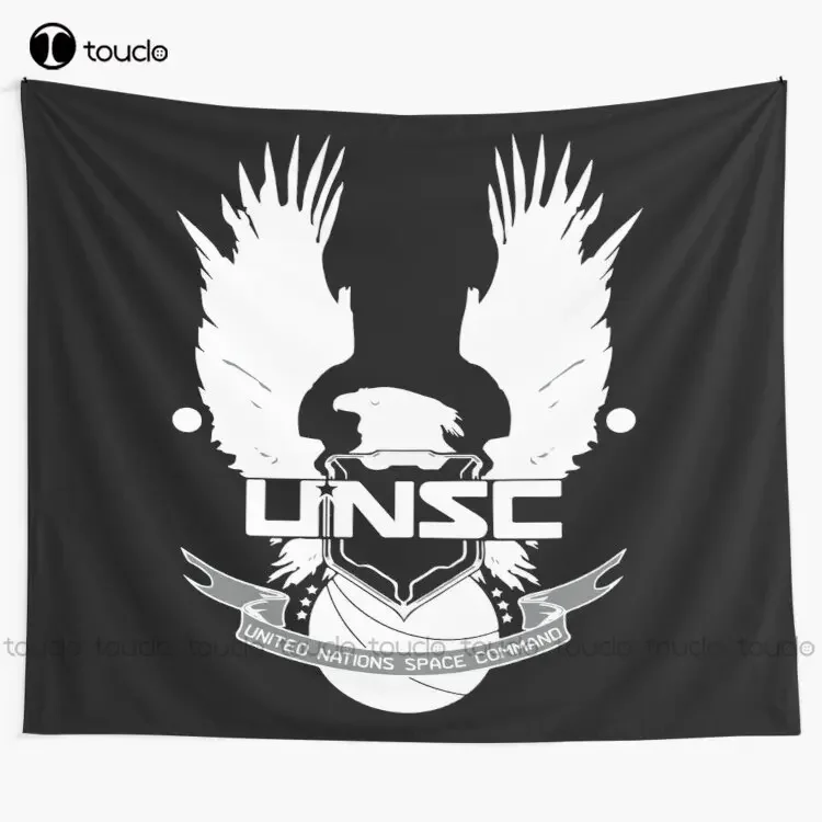 

Графический логотип Unsc, футболка, военный научно-фантастический гобелен, гобелен из фильма, одеяло, гобелен, покрывало для спальни, украшение, настенное покрытие