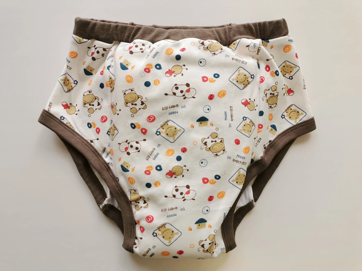 

Adult Printed cow training pants/Adult baby brief with padding inside/ABDL training pants/adult training pant