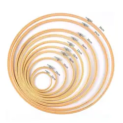 10-30CM Wooden Frame Embroidery Hoop Ring DIY Needlecraft Stitch Machine Round Stitch Needle Craft Loop Household Sewing Tools