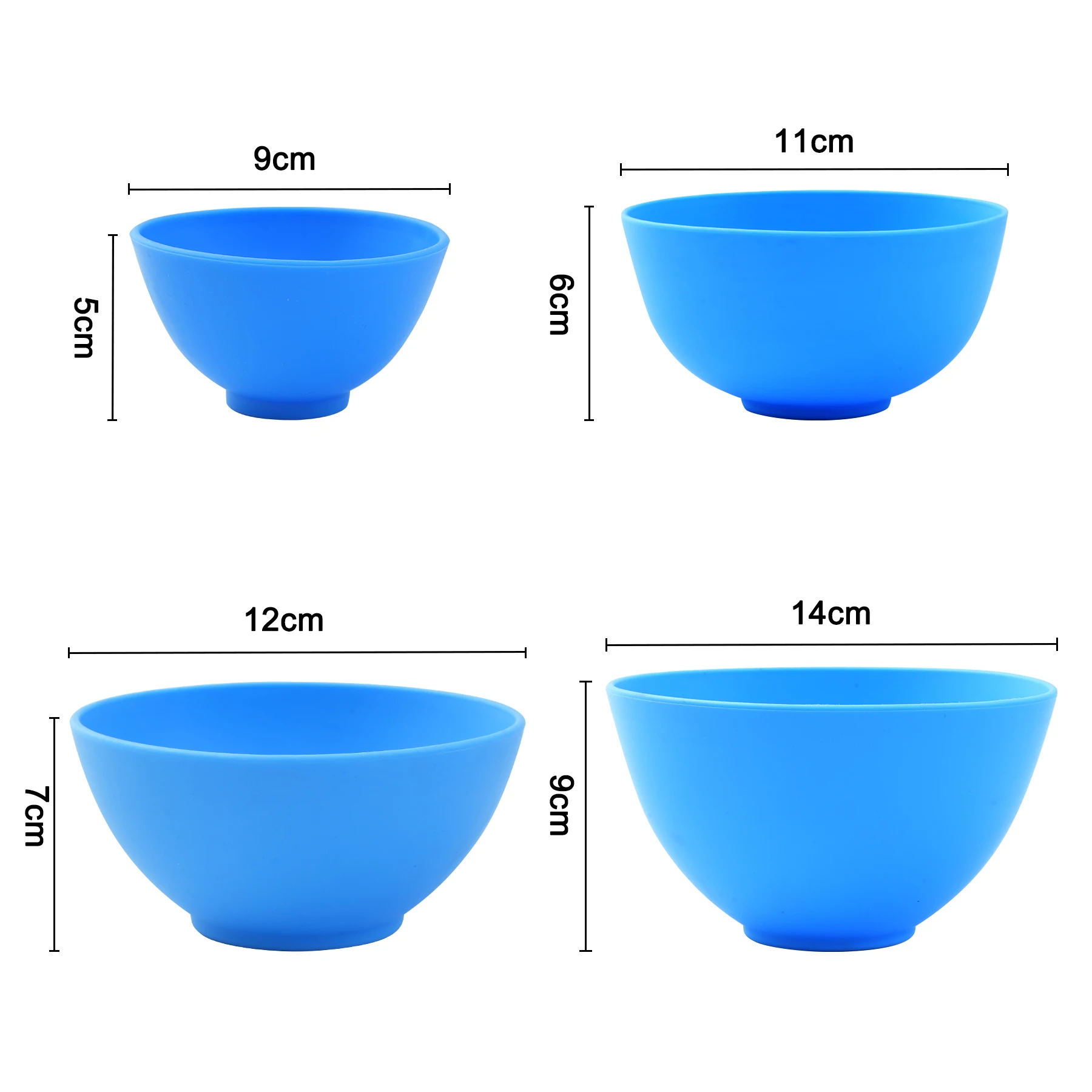 WELLCK Dental Lab Silicone Flexible Rubber Mixing Bowl Oral Hygiene Teeth Whitening Tool Blue Color Dental tools