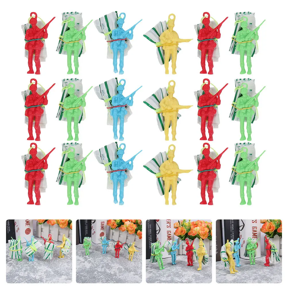 

30 шт. Детские парашютные солдатики: мини-парашюты для игр на улице, подарки для детей, летающие игрушки