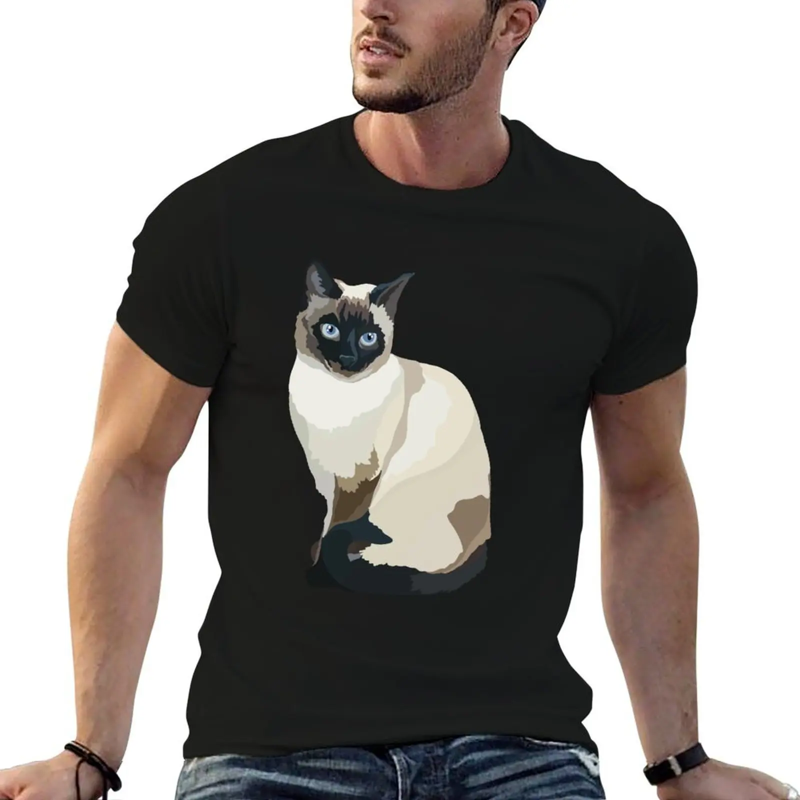 

S is for Siamese Cat T-Shirt man tshirt funny t shirts man T-Shirt