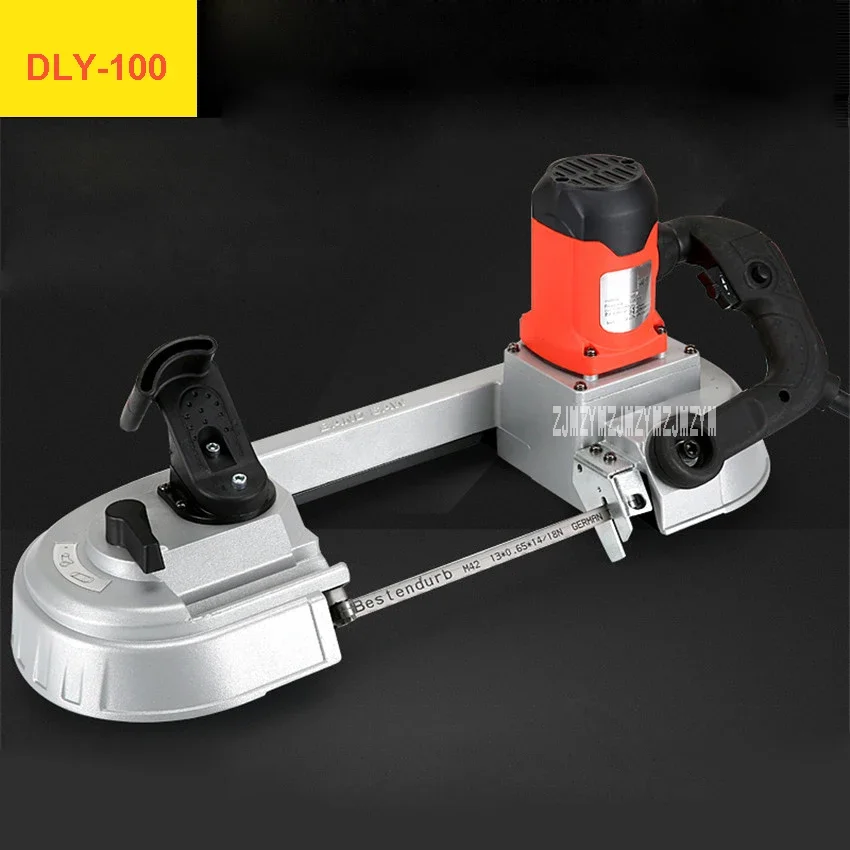 DLY-100 Hand-held Band Saw Machine High-quality Bandsaw Machine Multifunctional Horizontal Small Sawing Machine 110V-220V 680W