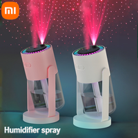 Xiaomi 2024 New Portable Rotating Humidifier USB Air Humidifier Silent Atomizer With Projection Lights Colorful Ambient Light