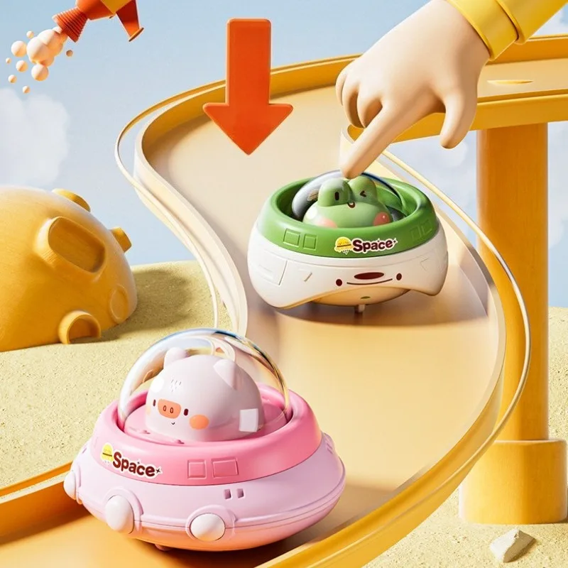 Cartoon Kinderen Auto Speelgoed 1-3Y Inertie Cartoon Dier Techniek Voertuig Druk Gaan Cartoon Truck Speelgoed Trek Auto Speelgoed voor Kinderen