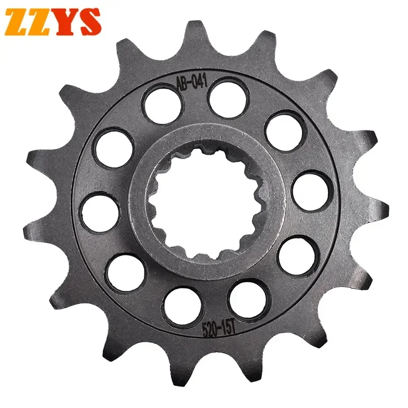 520 15T 15 Tooth Motorcycle Front Sprocket Gear Staring Wheel Cam For Ducati Streetfighter 848 Evo 520 Chain Conversion 2008-15