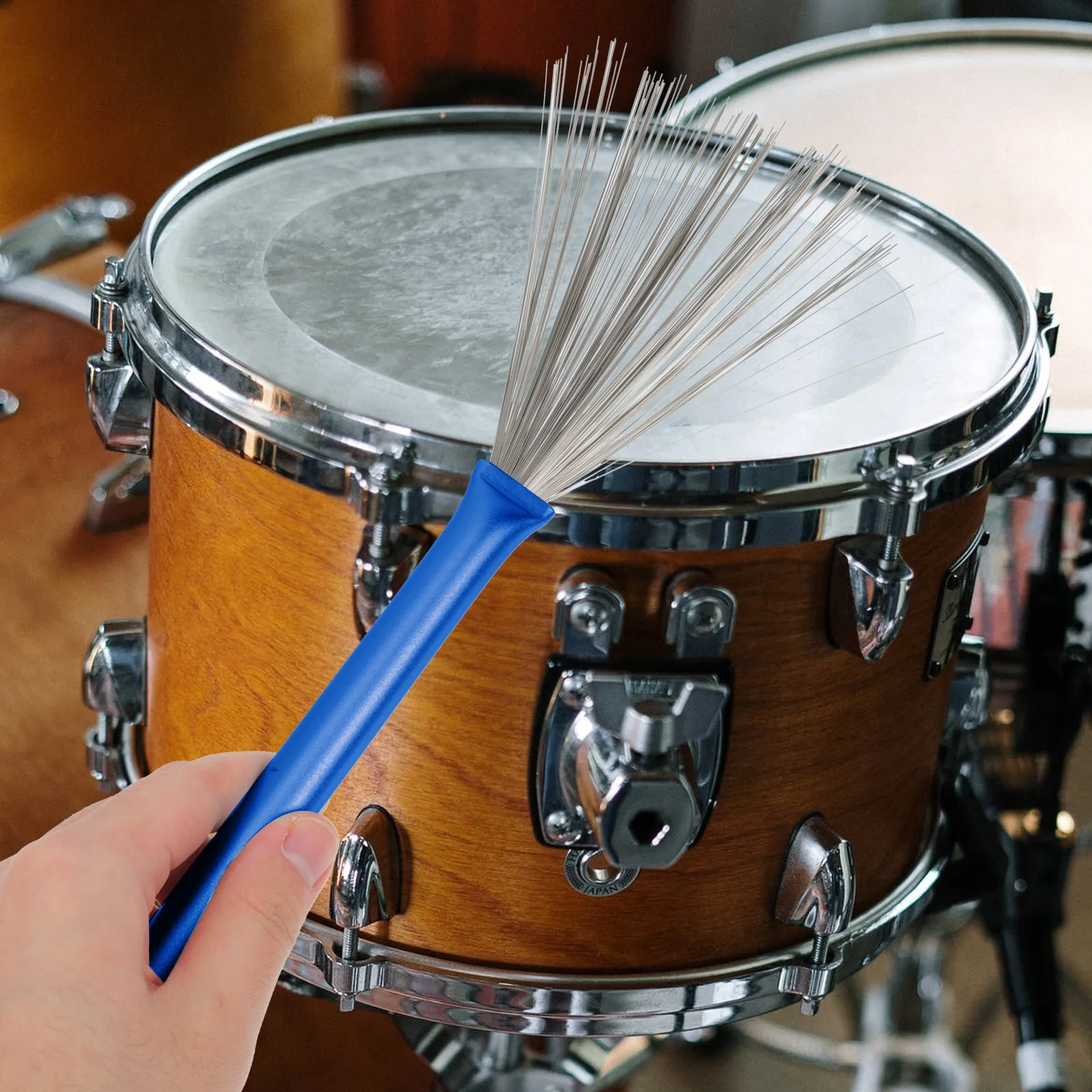 

2 Pcs Drum Brush Accessories Drumming Products and Snare for Drums Aluminum Wire Jazz